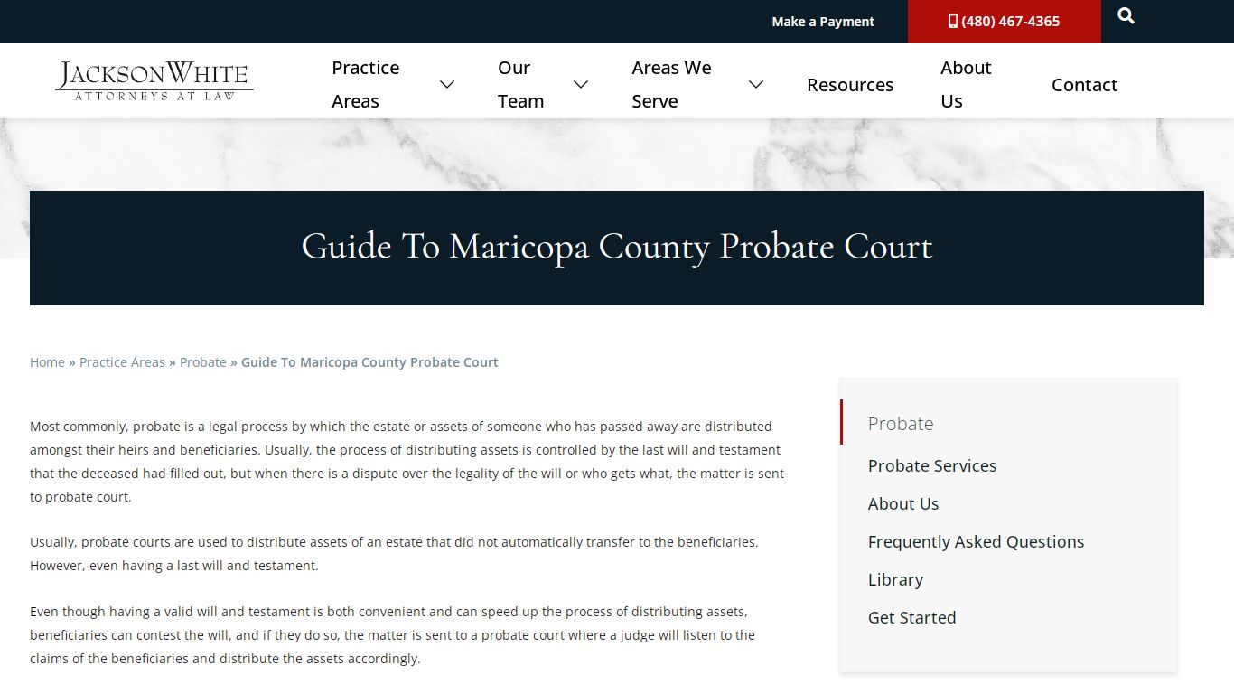 Guide To Maricopa County Probate Court | JacksonWhite Law